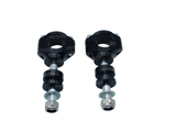 PONTETS DE GUIDON 28,6MM EN ALUMINIUM ANODISÉ NOIR POUR TÉ DE FOURCHE D'ORIGINE FANTIC-HONDA-KAWASAKI-YAMAHA HAUTEUR RÉGLABLE 4 POSITIONS / RSP62