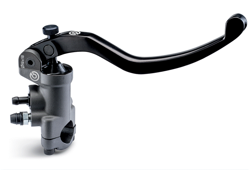MAÎTRE-CYLINDRE RADIAL DE FREIN AVANT BREMBO UPGRADE PR19X18 AVEC LEVIER LONG FIXE / RB110476070