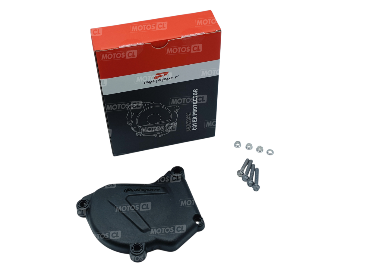 PROTECTION CARTER D'ALLUMAGE NOIR À VISSER POLISPORT POUR YAMAHA 250YZ 2000 À 2026 ET 250YZ-X 2016 À 2024 / RP8464500001