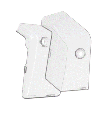 PROTECTION DE PLAQUES LATÉRALES TRANSPARENT AUTOCOLANT HONDA CRF250R ET CRF250RX ENDURO 2022 À 2024-CRF450R ET CRF450RX ENDURO 2021 À 2024 POLISPORT / RP8487500001