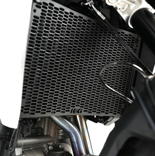 GRILLE PROTECTION DE RADIATEUR D'EAU KOVE 800 X PRO 2024 À 2025 ET 800 X RALLY 2025 R&G RACING / RRRAD0361PROBK