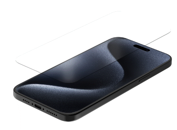 PROTECTION EN VERRE TREMPÉ QUAD LOCK® iPHONE 15 PRO MAX ET 15 PLUS / ANX-GSP-IP15L
