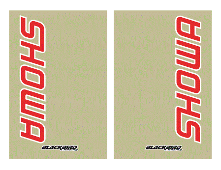 KIT DÉCO DE FOURCHE SHOWA TRANSPARENT AUTOCOLANT BLACKBIRD / RB5045S