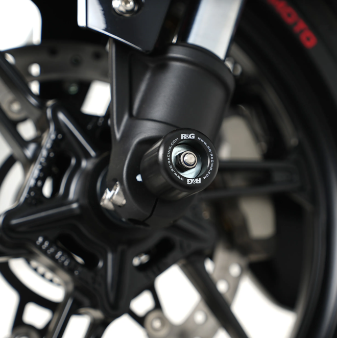 PROTECTION BAS DE FOURCHE  CF MOTO 450SR 2023 À 2025 ET 450 SS 2023 À 2025 R&G RACING / RRFP0278BK