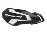 PROTEGE-MAINS POLISPORT MX FLOW NOIR-BLANC CRF250R CRF250RX CRF450R CRF450RX 2021 À 2025 HONDA / 8308200017