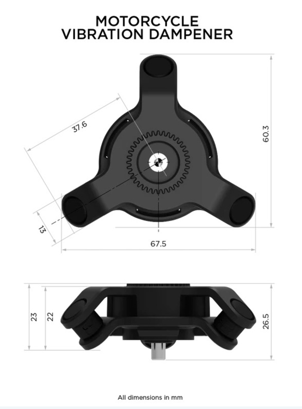 AMORTISSEUR DE VIBRATIONS QUAD LOCK® / QLM-VDM