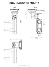 SUPPORT TÉLÉPHONE QUAD LOCK® FIXATION MAÎTRE CYLINDRE DE FREIN-EMBRAYAGE / QLM-CLH