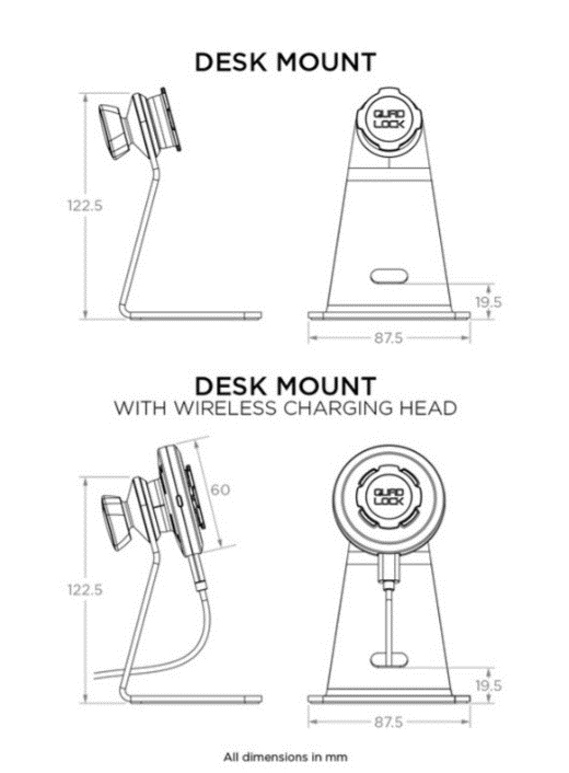 SUPPORT TÉLÉPHONE QUAD LOCK® BUREAU DESK MOUNT / QLM-DSK-2