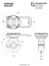 SUPPORT TÉLÉPHONE QUAD LOCK® FIXATION RÉTROVISEUR / QLM-MIR-2