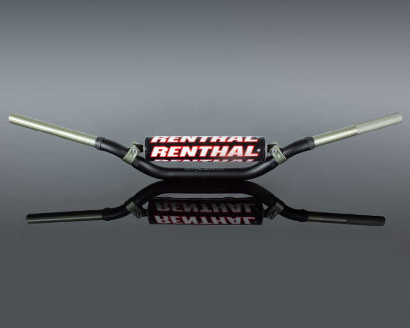 GUIDON RENTHAL TWINWALL 997 RC/HONDA CRF-KAWASAKI KX KXF-BETA-HUSQVARNA-KTM SXF-SUZUKI RMZ ANODISÉ NOIR / RR997-01-BK-02-185