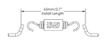 RESSORT D'ÉCHAPPEMENT YOSHIMURA MOYEN EN INOX POUR SILENCIEUX OU COLLECTEUR LONGUEUR 59MMM / RYRACE-SPS-1