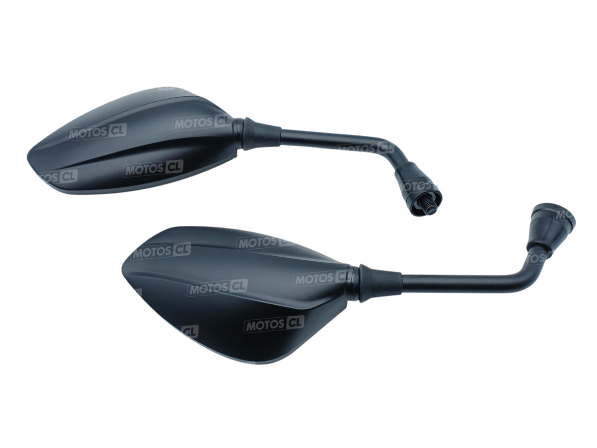 RÉTROVISEURS CHAFT DREAMER NOIR HOMOLOGUE RÉVERSIBLE 10MM LA PAIRE / RCIN1009