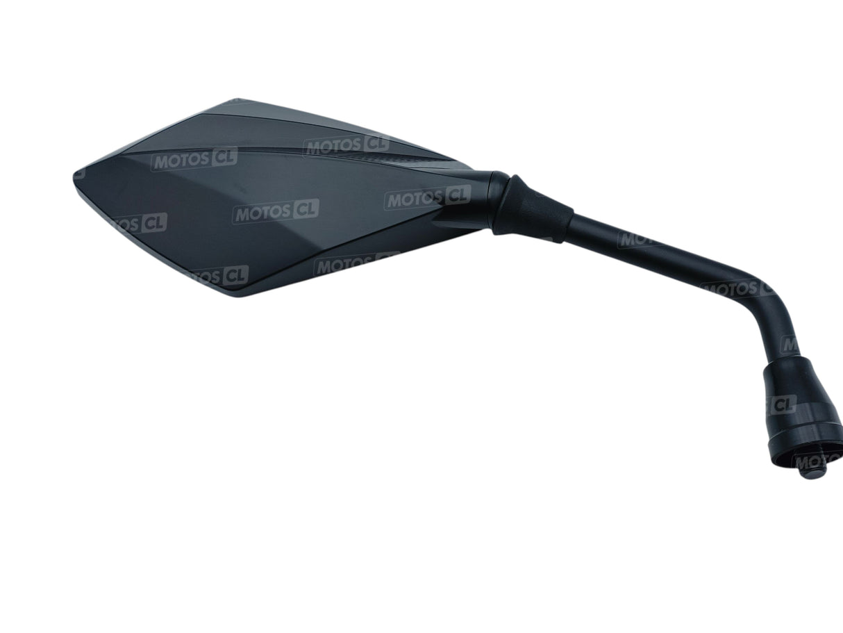 RÉTROVISEUR CHAFT DROIT VENTURA NOIR ET CARBONE HOMOLOGUÉ Ø10MM / RCIN1008