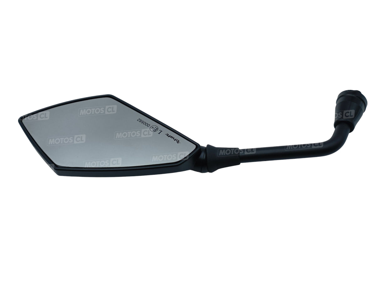 RÉTROVISEUR CHAFT DROIT VENTURA NOIR ET CARBONE HOMOLOGUÉ Ø10MM / RCIN1008