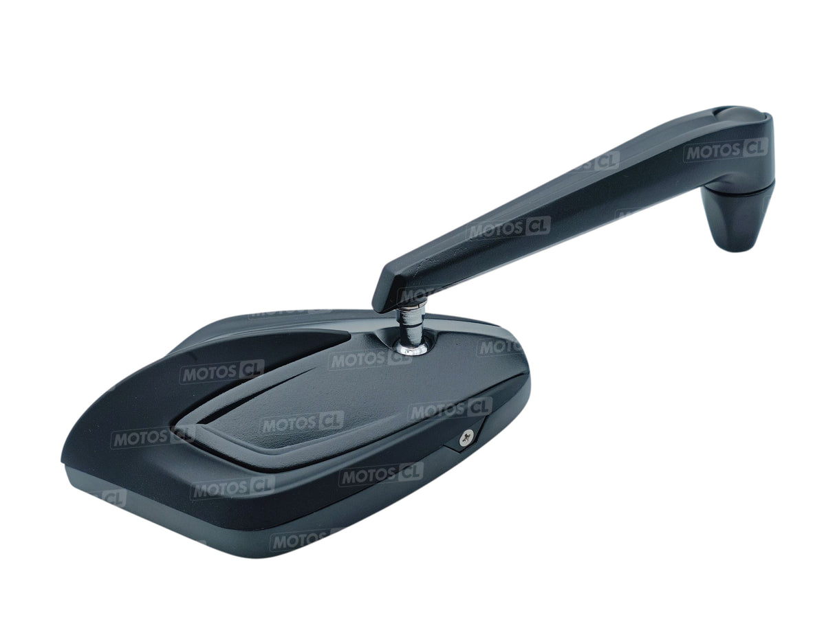 RÉTROVISEUR CHAFT KICKING ALU ET PLASTIQUE NOIR HOMOLOGUÉ RÉGLABLE ET RÉVERSIBLE Ø10MM / RCIN1042