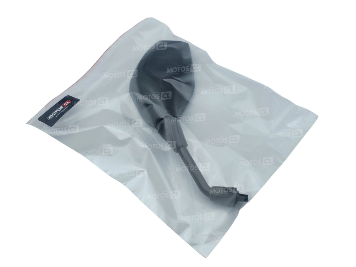 RÉTROVISEUR CHAFT GAUCHE SAFETY NOIR HOMOLOGUÉ Ø10MM / RCIN345