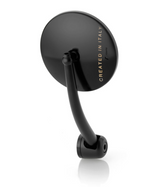 RÉTROVISEUR EMBOUT DE GUIDON HOMOLOGUÉ EN ALU RIZOMA "SPIRIT" ANODISÉ NOIR LOGO BRONZE BIPOSITION / RRBS192BZ