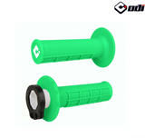 POIGNÉES ODI EMIG V2 LOCK-ON SEMI-GAUFRÉ MX LONGUEUR 125MM VERT FLUO / ROH36HWN