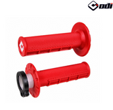 POIGNÉES ODI EMIG V2 LOCK-ON SEMI-GAUFRÉ MX LONGUEUR 125MM ROUGE / ROH36HWR