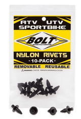 BOÎTE DE 10 CLIPS PLASTIQUE Ø6MM BOLT / RB2005-6SRIV