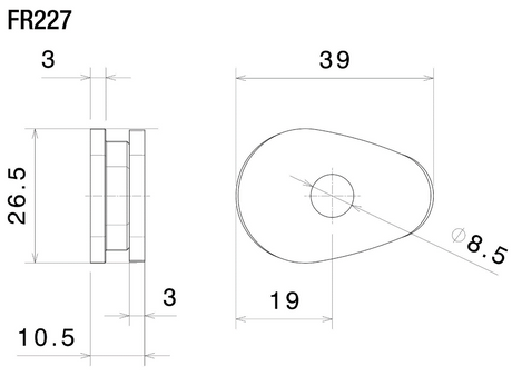 ADAPTATEURS CLIGNOTANTS 2 PIÈCES AVANT OU ARRIERE HONDA-YAMAHA RIZOMA / RRFR227B