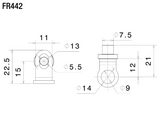 SUPPORTS CLIGNOTANTS RIZOMA LIGHT UNIT LED À VISSER / RRFR442B