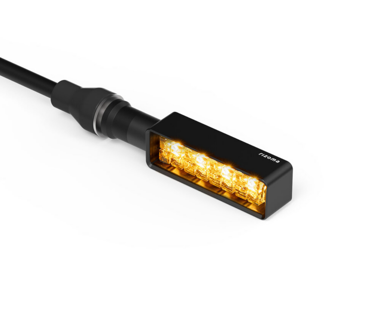 PAIRE DE CLIGNOTANTS LEDS SÉQUENTIELS RIZOMA LAYER 3 + FEUX DE POSITION + FEUX STOP HOMOLOGUÉS ANODISÉS NOIR / RRTS145B