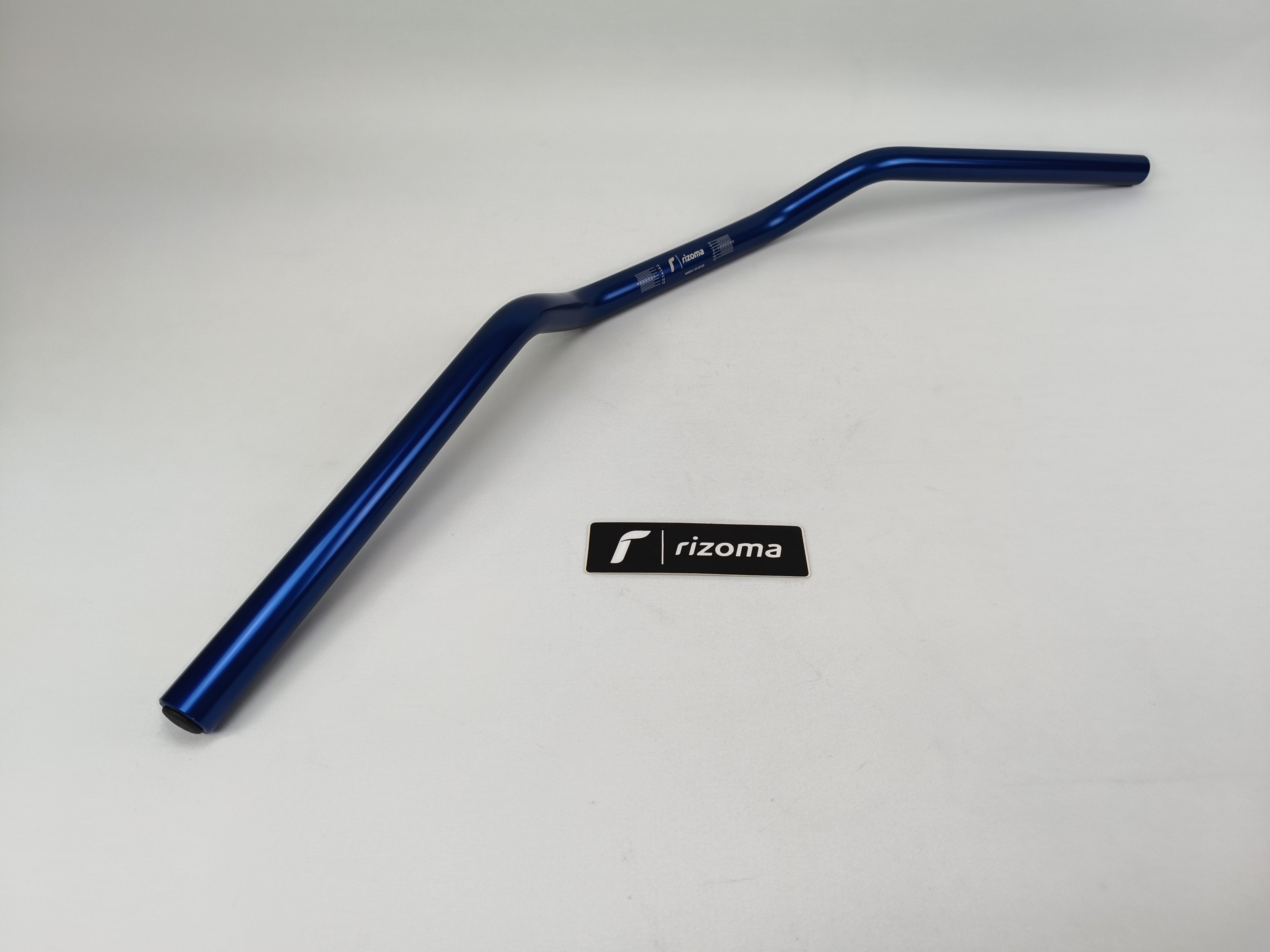 GUIDON RIZOMA DIAMÈTRE 22MM ALUMINIUM ANODISÉ BLEU HOMOLOGUÉ