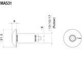 EMBOUTS DE GUIDON RIZOMA PLAT DISPONIBLES EN 5 COLORIS / RRMA531Z RRMA531R RRMA531B RRMA531G RRMA531A