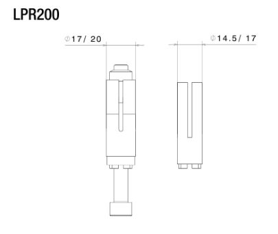 ADAPTATEUR PROGUARD SYSTEM RIZOMA DIAMETRE 14,5  A 20MM / RRLPR200B