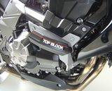 KIT PATINS TOP BLOCK Z750-Z750R-Z1000 2007 À 2012 SUPPORT GRIS KAWASAKI / RLK20A