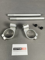 DEMI-GUIDONS ROBBY MOTO RELEVÉS +25MM DIAMÈTRE 58MM INCLINAISON 8° ALUMINIUM RÉSERVÉ À LA COMPÉTITION / ROSG58R