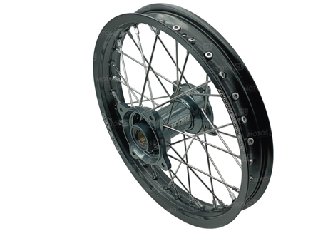 ROUE ARRIÈRE Ø16 GRANDE ROUE 85CC MOOSE RACING 16X1.85 POUR HUSQVARNA TC85-GASGAS MC85-KTM SX85 NOIR MOYEU GRIS TITANE / RMMR-18516-BKGY