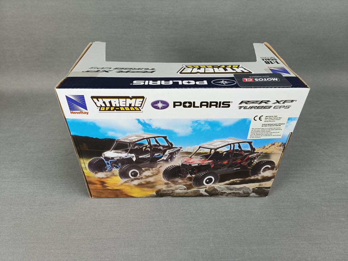 MINIATURE SSV POLARIS RZR XP900 2 ROUGE 1/18ÈME / RN085-57976R