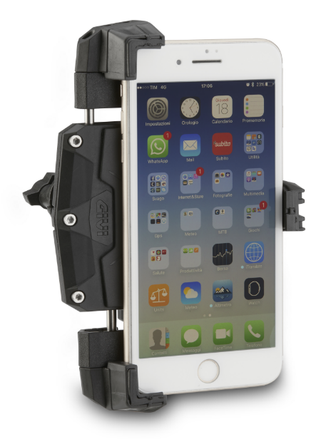 SUPPORT TÉLÉPHONE TAILLE L SMART CLIP POUR MOTO SCOOTER QUAD VÉLO TROTINETTE GIVI / S920L