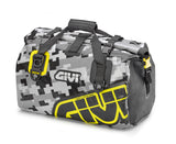 SAC DE SELLE ÉTANCHE GIVI EASY-T 40 LITRES CAMOUFLAGE GRIS ET JAUNE / RGEA115CM