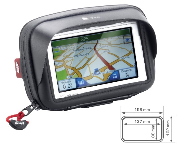 SACOCHE DE GPS OU TÉLÉPHONE UNIVERSELLE AVEC FIXATION POUR MOTO SCOOTER QUAD VÉLO GIVI / RGS954B