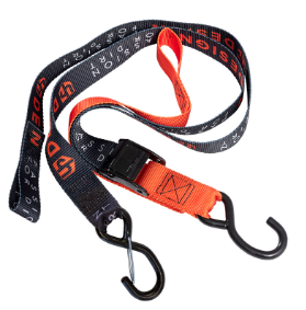 SANGLES TRANSPORT UP DESIGN NOIR-ORANGE / RU88SANGLENO