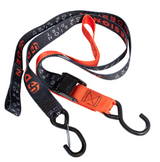 SANGLES TRANSPORT UP DESIGN NOIR-ORANGE / RU88SANGLENO