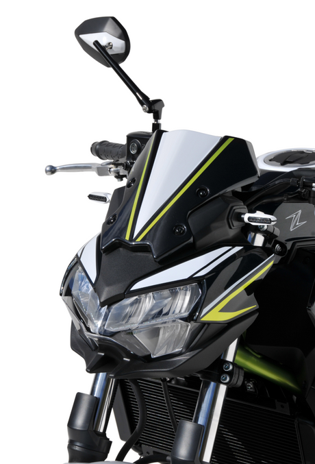 SAUTE VENT ERMAX POUR Z650 KAWASAKI 2020 À 2021 BLANC-NOIR-VERT / RE1503S78-SE