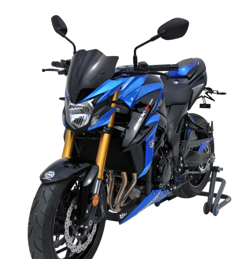 SAUTE VENT SUZUKI 750GSX-S 2017-2022 SPORT NOIR CLAIR 30CM ERMAX / 0304S89-03