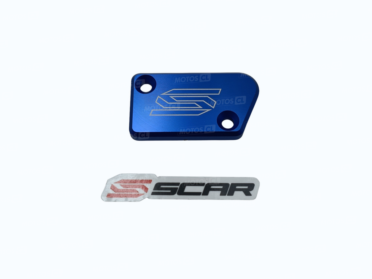 COUVERCLE DE MAÎTRE-CYLINDRE FREIN AVANT SCAR BLEU FANTIC-YAMAHA / RS3801