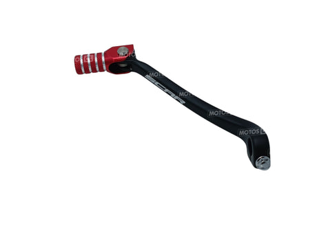 SELECTEUR DE VITESSE SCAR EN ALU ANODISÉ NOIR ET ROUGE CRF450R 2005 À 2016 HONDA-CRE450 ET MOTARD 450 2003 À 2014 HM / RSGSL114