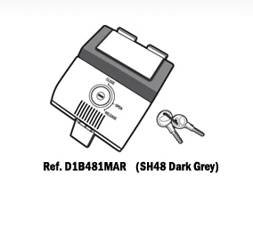 BLOC SERRURE COMPLET SHAD POUR TOP CASE SH48 / D1B481MAR