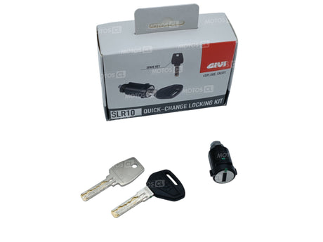 KIT 1 X SERRURE SMART SECURITY LOCK ET CLÉS POUR TOP CASE OUTBACK EVO GIVI / RGSLR101