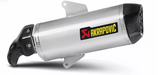 SILENCIEUX AKRAPOVIC SRV850 2012-2016 ET GP800 2008 À 2012 INOX HOMOLOGUÉ APRILIA GILERA / S-A8SO2-HWSS