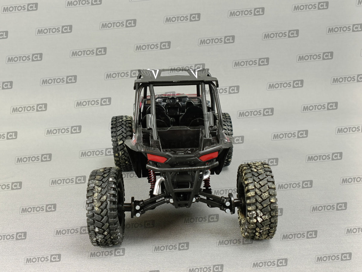 MINIATURE SSV POLARIS RZR XP900 2 ROUGE 1/18ÈME / RN085-57976R