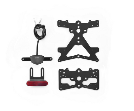 SUPPORT DE PLAQUE KAWASAKI ZX-10R 2021 À 2025 ET ZX-10RR 2017 Á 2023-2025 HOMOLOGUÉ RIZOMA / RRPT326B