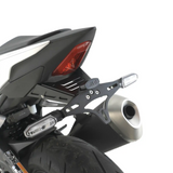 SUPPORT DE PLAQUE HONDA CB1000 HORNET ET SP 2025 - CB650R - CBR650R 2024 À 2025  R&G RACING / RRLP0386BK