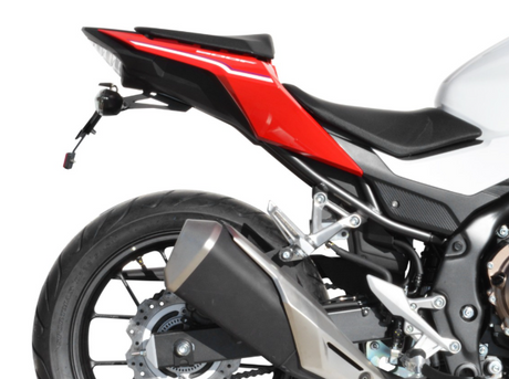 SUPPORT DE PLAQUE HONDA HORNET 750 2023 À 2024-CB500F 2016 À 2023-CB500X 2016 À 2021-CBR500R 2013 À 2024 TOP BLOCK / RTSPEH37